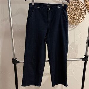 Rachel Zoe Midnight Blue Denim Wide Leg Crop jeans